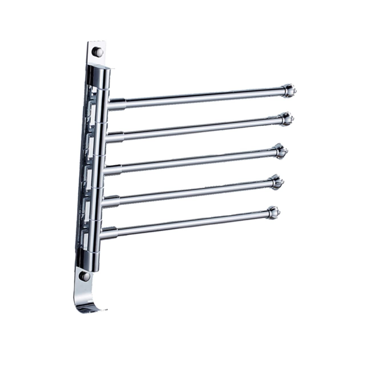 Cabilock 5 wall mount towel holder wall mount towel rack arara de roupa coat wall hanger swivel towel rack simple tower rack aluminum towel rack Stainless steel Clothes rail to rotate