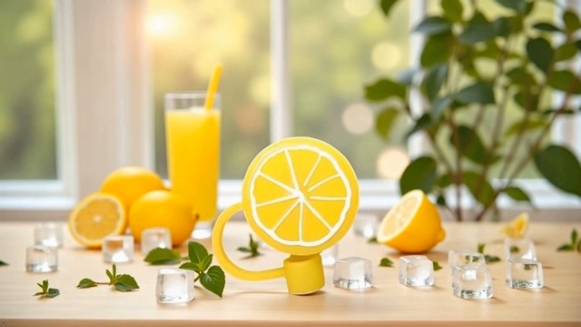 4 piezas tapas para pitillos de silicona amarillo miniatura 7