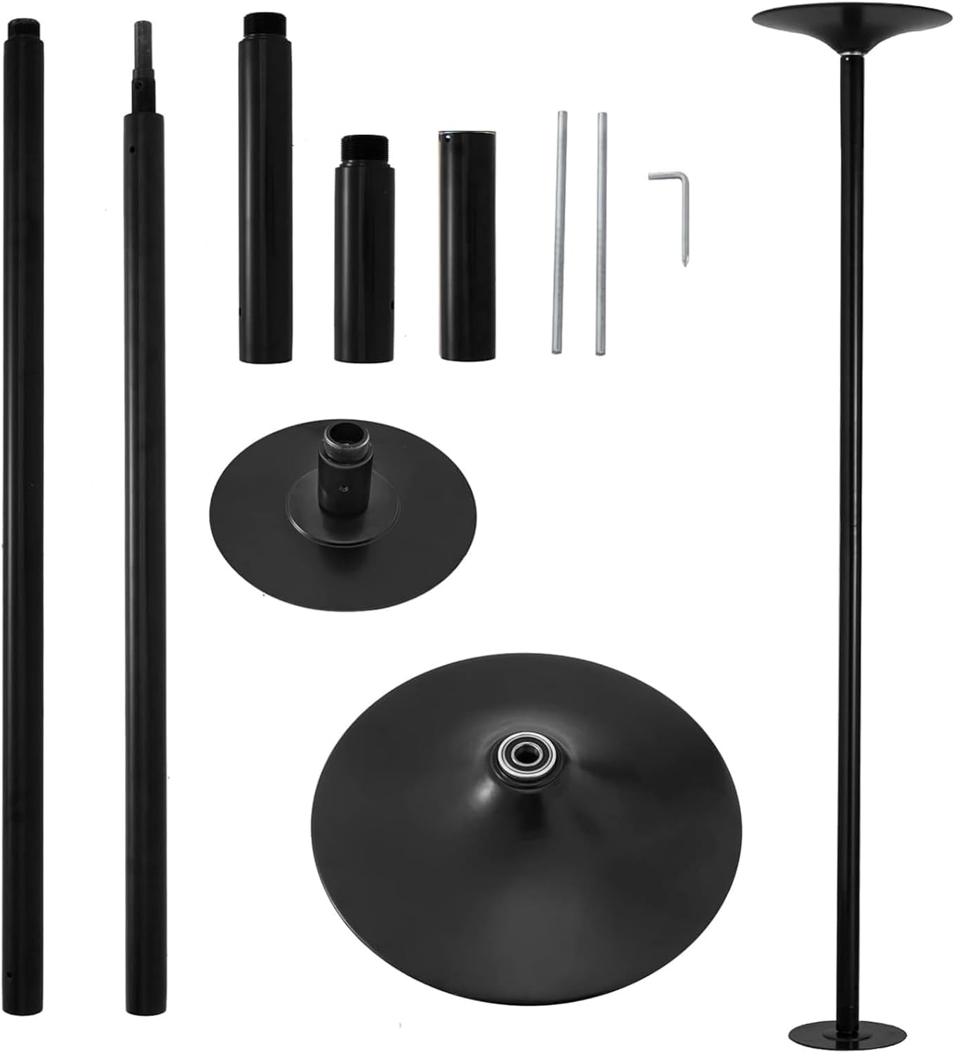 Barre de danse fixe plafond 45 mm pour danseuses et strip-teaseuses