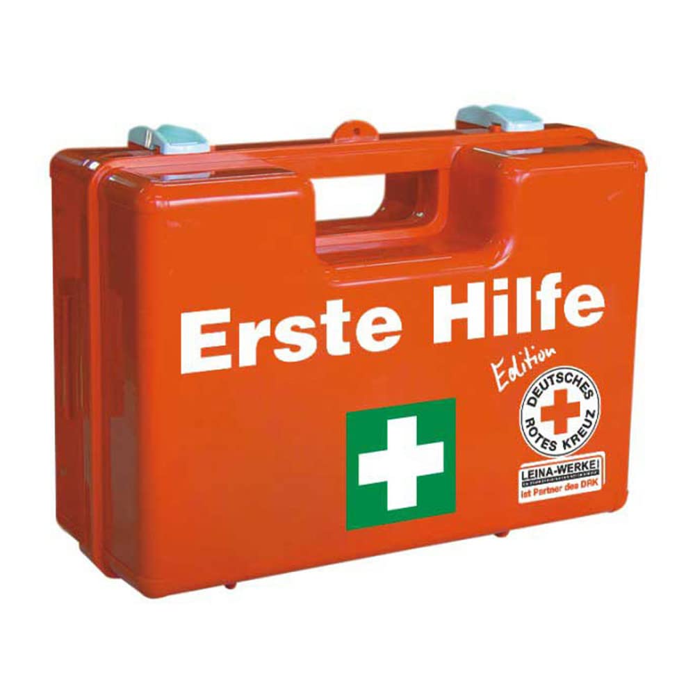 LEINA-WERKE 82106 Erste Hilfe-Koffer MULTI mit Inhalt: DIN 13169 orange - grün/weiß/schwarz, 1 Stk.