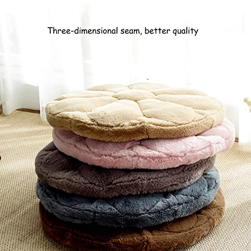 Zzensmot Modern Round Chair Pad Soft Thicken Tatami Seat Cushion,Comfortable Chair Cushion For Kitchen Office Dining Room Home-Pink Diameter:45Cm(18Inch) #TOP4