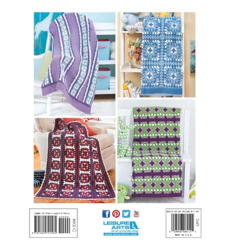 Leisure Arts LEA Granny Square Baby Afghans Bk, None