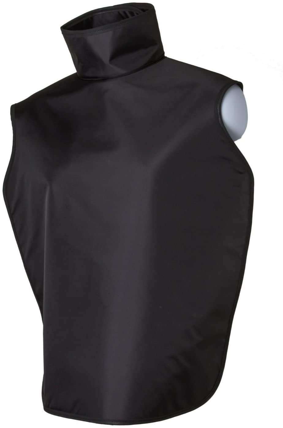 ATTENUTECH Radiation Dental Apron, Adult, 0.25mm PbEq, Black with Collar and Hanging Loops - Lightweight - Adult