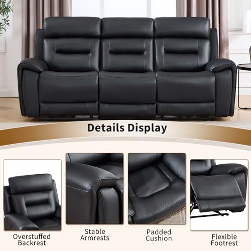 Sillón reclinable eléctrico clásico negro miniatura 6