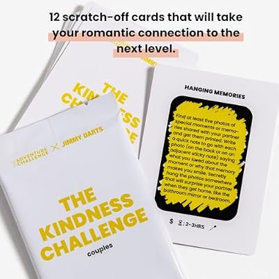 The Adventure Challenge The Kindness Challenge Couples Edition 12 Scratch-Off Acts of Kindness for Partners Relationship Game for Deeper Connection Jimmy Darts