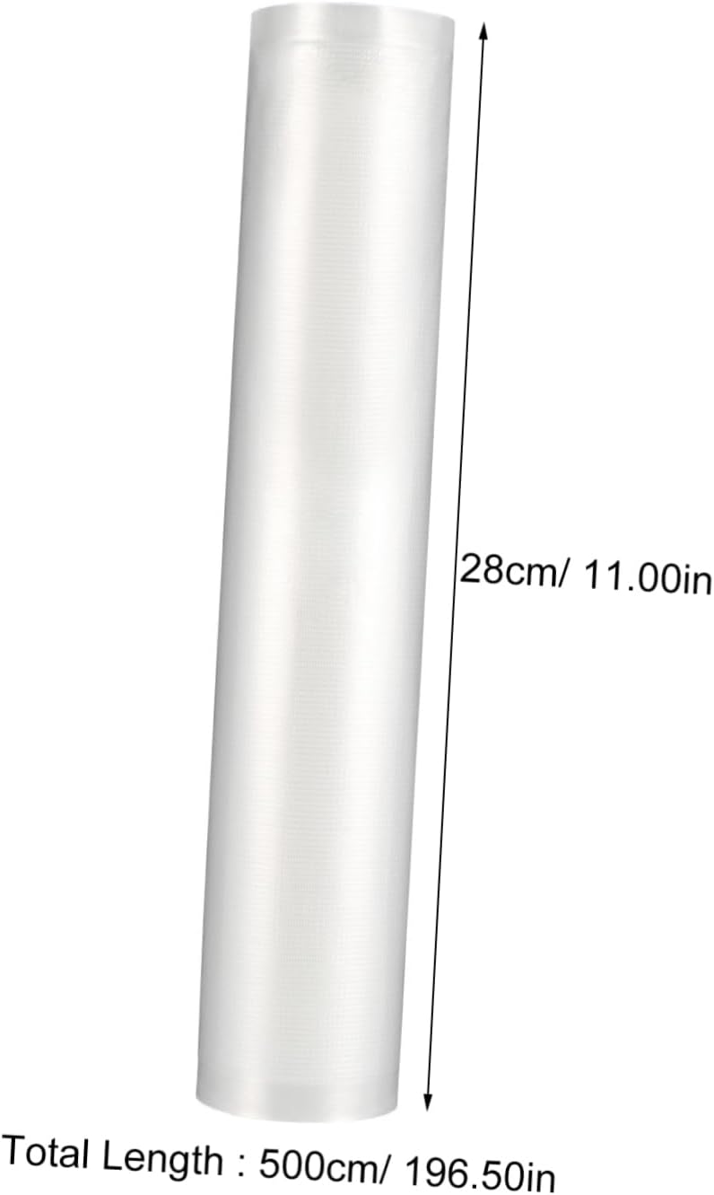 Kichvoe 5rolls Vacuum Food Bags for Food Storage Vacuum Sealer Strong and Tear-resistant Pa Material Safe for Refrigeration Freezing