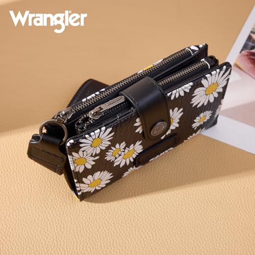 X Wrangler Small Wallet Women, Wristlet Rfid Blocking Wallets Large Capacity Bifold Wallet with Coin Pocket by Montana West - Used condition - Image 6