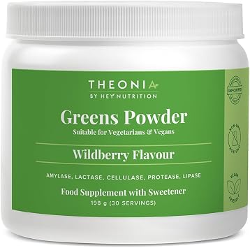 Theonia Super Greens Powder - Probiotics & Digestive Enzymes