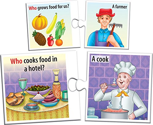 Image of Let's Find Out What & Who Puzzles (Multi-Color, 54 Pieces) & What's Next - 1 Card Game (32 Pieces)