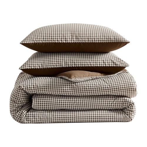 Eddie Bauer - Queen Bedding Comforter Sets, Naturally Soft & Smooth Cotton Bedding w/Matching Pillowcases, Reversible 3 Piece Bed Sets (Harrison Brown) by Eddie Bauer - Used condition - Image 7