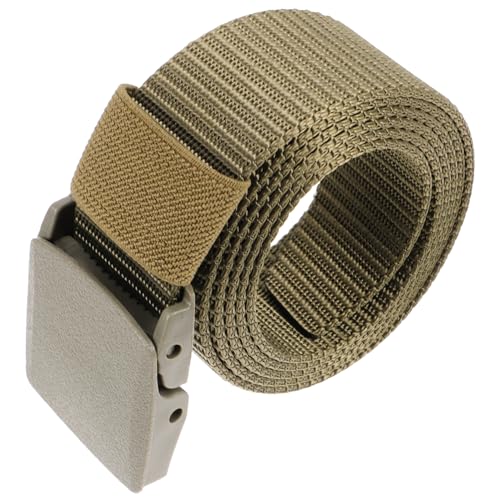 Outdoor Utility Belt for Men Heavy Duty Hiking Camping Belt with Waist Support Breathable Canvas Design for Secure Fit During Adventures