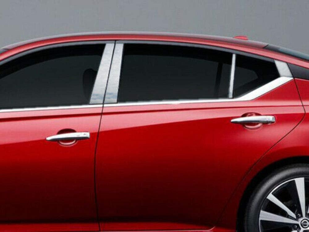 QAA is Compatible with 2019-2026 Nissan Altima 8 Piece Stainless Pillar Post Trim PP19552