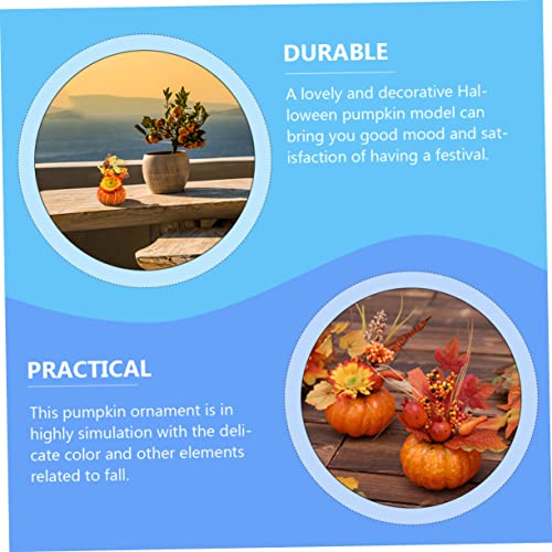 Calabazas decorativas falsas para evitar manchas en decoraciones de Halloween 4
