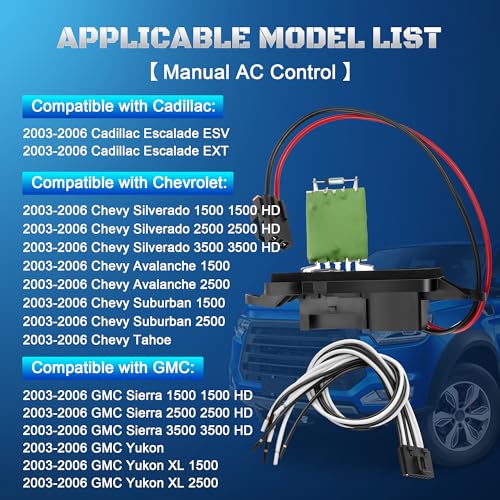 89019088 Blower Motor Resistor Kit with Harness for 03-06 Chevrolet GMC by A-NAFTULY - Used condition - Image 3
