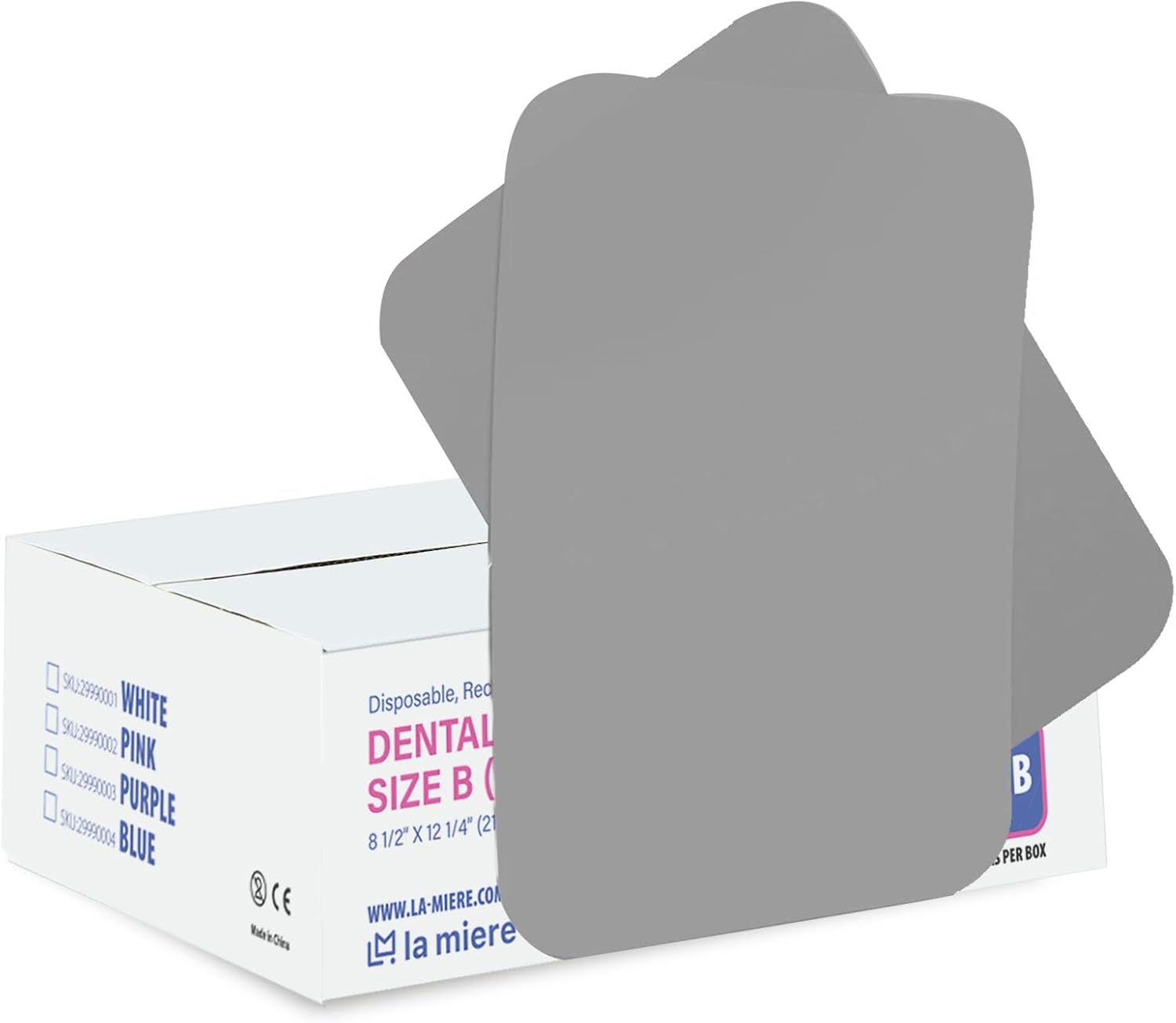 LA MIERE 1000P Disposable Tray Liners, Dental Tray Covers for Size B, Medical Tray Paper, Single Use Paper Sheets, Purple