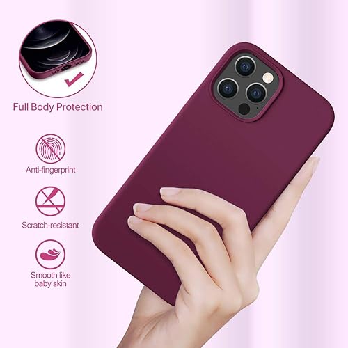 Miniatura 916 de Miracase - Funda diseñada para iPhone 11 con protector de pantalla, funda de goma de silicona líquida, protección total contra caídas y a prueba