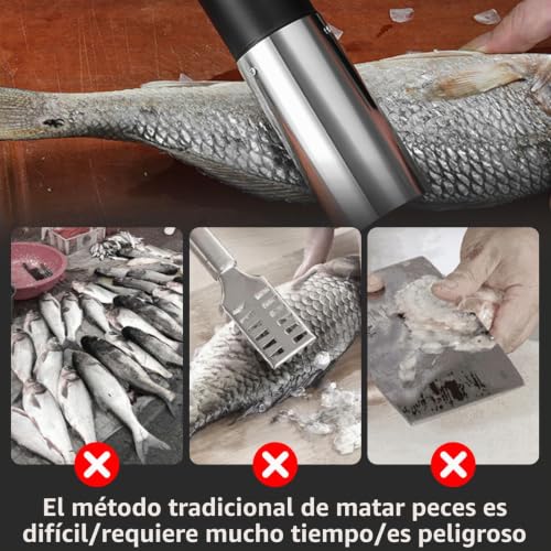 Desincrustador escamas de pescado eléctrico para evitar salpicaduras 6