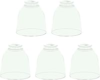 Vista 9 de Paquete de 5 pantallas de repuesto de vidrio esmerilado blanco, cubiertas de luz para ventilador de techo, pantallas de globos de vidrio