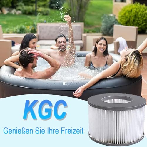KGC Cartouches de Filtre pour MSpa filtres,12 pcs Filtre compatibles avec Les modèles pour Whirlpool MSpa à partir de 2020, Cartouche de Filtre à Eau pour piscines gonflables, Bains à remous et spas – vue 6