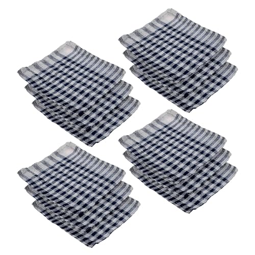 Image of Kuber Industries Pack of 48 Cotton Cloth for Cleaning | Duster Cloth for Home Cleaning | Wiping Cloth for Kitchen | Kitchen Napkins | Blue