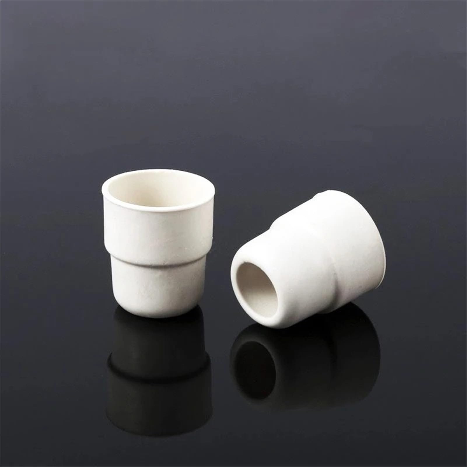Tapón de Goma 14#19#24#, tapón Trasero, tapón de Solapa, 20psc 50 Uds 100 Uds tapón de Goma Blanco tapón de Goma de Laboratorio Rosca inversa(No.19 100pcs) | No.19 100pcs