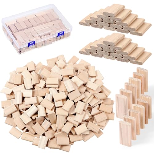 Barydat 300 Pcs Tenons Compatible with Domino Insertion, 5mm X 19mm X 30mm