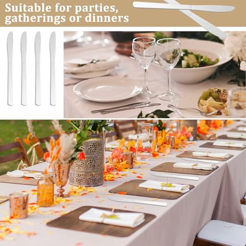 Image of 72 PCS Dinner Knifes Set - Windsor Stainless Steel Table Knives 8.7 Inch with Dishwasher Safe Butter Knives,Metal Butter Knofe,Dinner Knife Silverware for Home,Kitchen or Restaurant