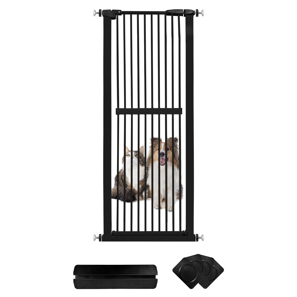 【仙台に取りに来てくれる方】ペットゲート高さ155cm‎取付幅76.5-86cm Amazon.co.jp: RAKU ペットゲート ドア付き 高さ155cm 子猫