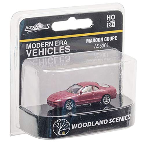 Woodland Scenics AS5361 HO Scale Maroon Coupe