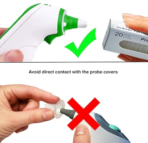 Miniatura 2 de Happy-house 100 tapas de sonda de termómetro de oído, tapas de repuesto, filtros de lente para todos los modelos de termómetro de oído Braun,