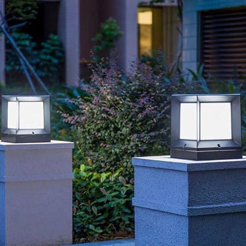 Lanterne pilier E27 en aluminium étanche IP65 pour l'éclairage extérieur de villa