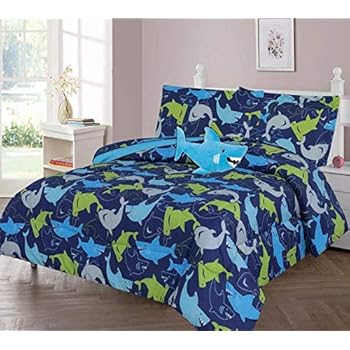baby shark twin comforter set