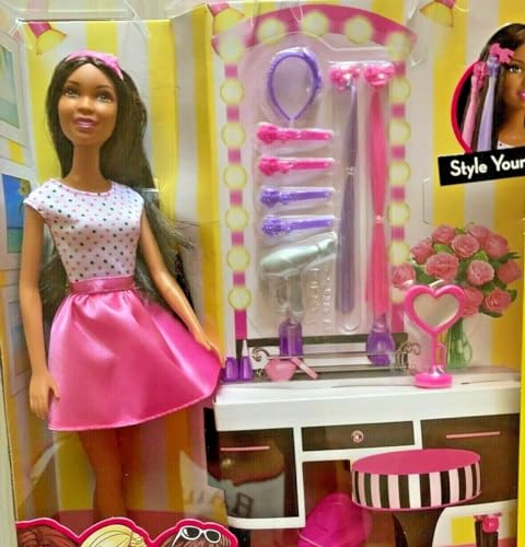 Muñeca Barbie y set de juego miniatura 4
