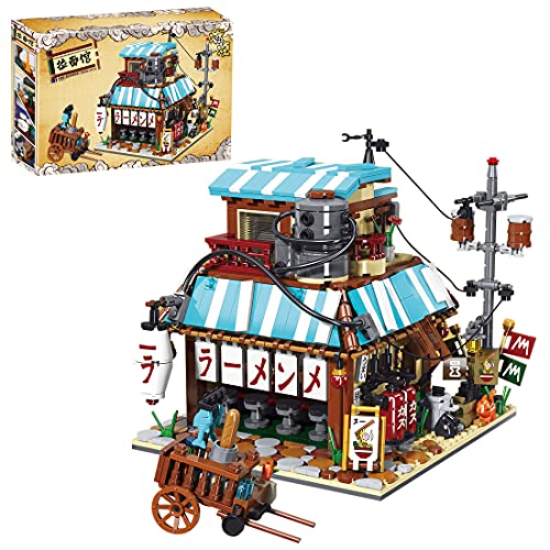 Tewerfitisme Baustein Haus Modell, 2000 Klemmbausteine Modern Straßenansicht Gebäude modular Nudelladen Baustein Modell…