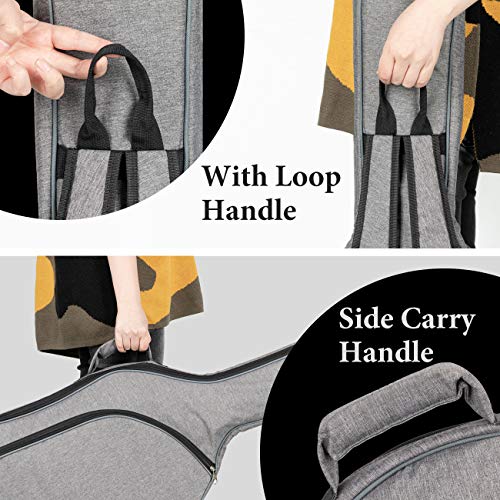 Cahaya Bass Guitar Bag Gig Bag Backpack Padded Soft Electric Bass Case 0.3Inch Padding, Grey Cy0202 #TOP4