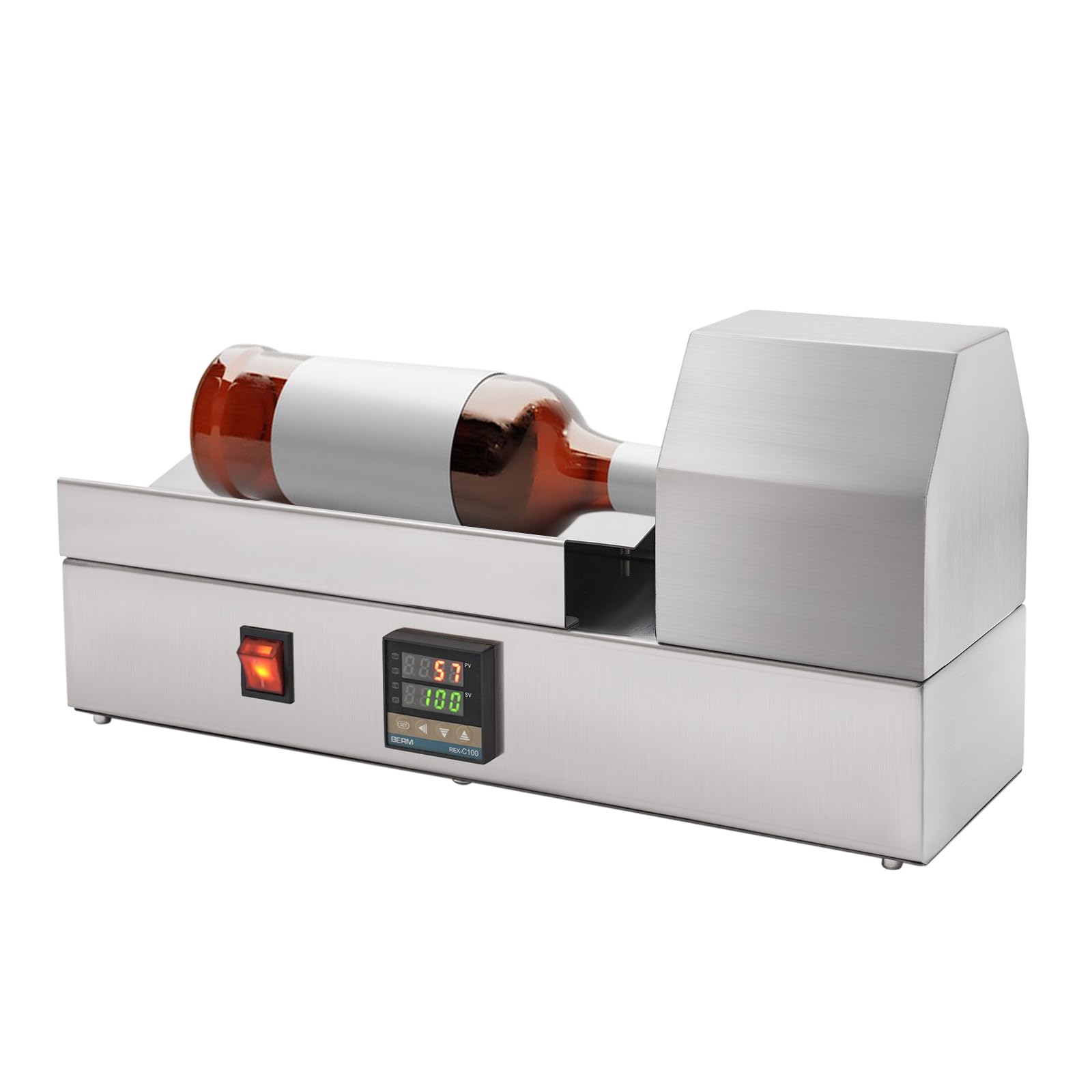 PVC Schrumpfmaschine für Flaschen mit Heizloch von 70mm für PVC Kapseln manuelle Temperaturregelung für Weinflaschen geeignet schnelle 2-3 Sekunden Schrumpfzeit