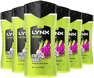 Ltynx Fresh Boost 3 in 1 Body, Face & Hair Wash, 6 x 225ml