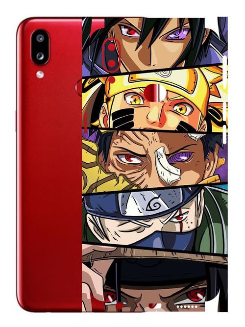 Image of AtOdds - Samsung Galaxy A10s Mobile Back Skin Sticker - Lamination - Rear Screen Guard Protector Film Wrap (Coverage - Back+Camera+Sides) (Design - Anime 38)