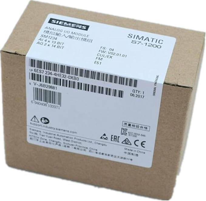 6ES7234-4HE32-0XB0 Analog I/O Module 6ES72344HE320XB0 PLC Sealed in Box 1 Year Warranty