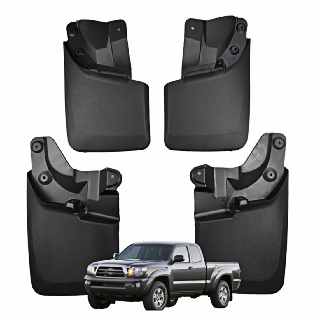 UDRFKDS Mud Flaps Splash Guards For Toyota Tacoma 2024 Accessories Mudflap Fender Flares Front and Rear Mud Guard Set 4PCS
