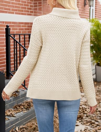 VIMPUNEC Womens Fall Cardigan Sweaters Casual Cable Knit Jackets Long Sleeve Open Front Outwear Coats2