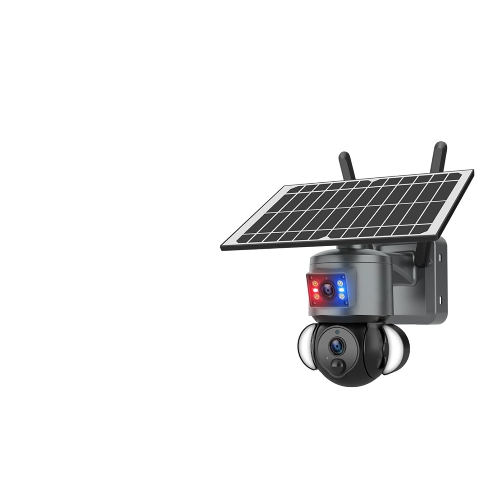 OSHPMBDLYFJ 4K 8MP Solar Camera 4G SIM/WIFI Security Outdoor Dual Lens Recording Humanoid Tracking Color Night Vision PTZ Cam(8MP 4G NO ZOOM)
