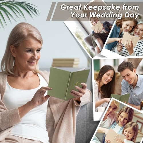 Image of Wedding Vow Books With Gold Foil Lettering, Hard Cover His and Hers Vow Books, Canvas Linen Foil Embossed Wedding Ceremony Vow Books - A Beautiful Addition For The Wedding Day, 56 Pages, 5.9 inch X 3.9 inch