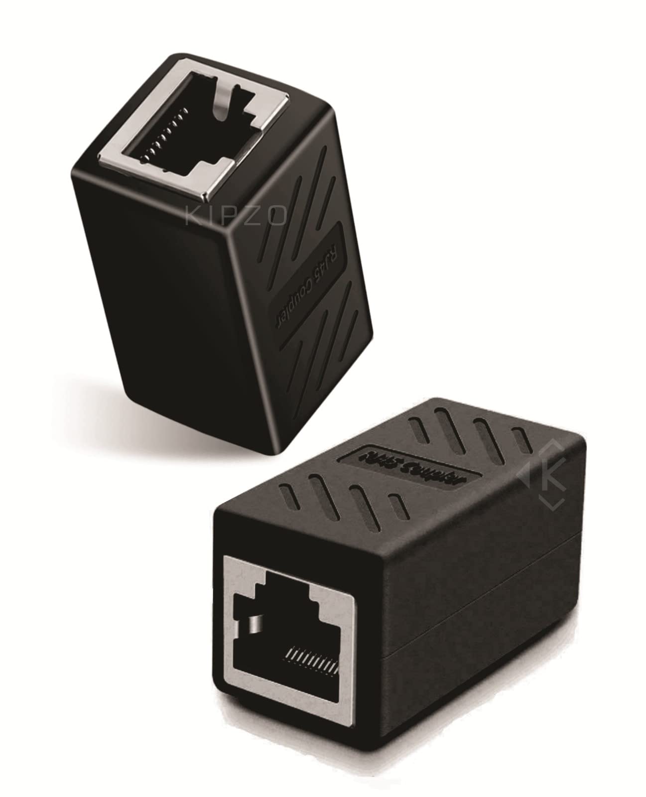 KIPZO® Black Pack of 2-pcs Strong Shielded 8p8c RJ45 Coupler Ethernet Cable Adsl Extension Jointer Adapter Connector Inline LAN Female to Female Extender Plug Compatible with Cat7 Cat6 Cat5e Cable (B0C1K5QG4V) Amazon Price History, Amazon Price Tracker