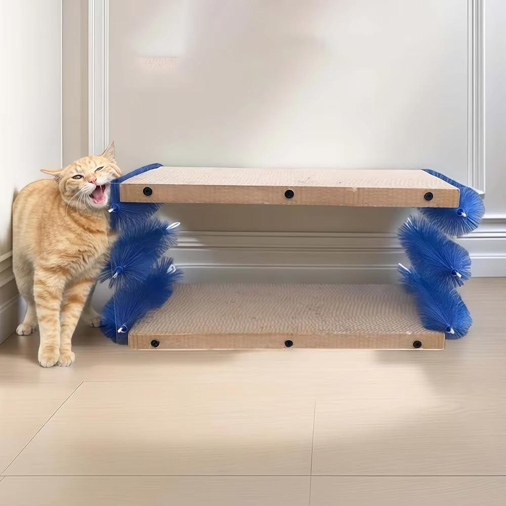 Schwimmende Fellentfernungsbürste Für Katzen, Pflegemassagebürste, Selbstreinigendes Entfilzungswerkzeug, Flexible Borsten, Clip-on-haarentferner, Für Lang- Kurzhaarige Kätzchen