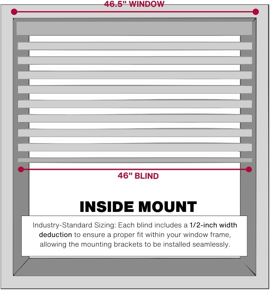 Lotus Windoware Cordless, 2 Inch Faux Wood Blind, 46.5 Wide x 60 Long, Window Blinds, Blinds Shades, Blinds for Indoor Windows, Embossed, Bright White Lotus Windoware Cordless, 2 Inch Faux Wood Blind, 46.5 Wide x 60 Long, Window Blinds, Blinds Shades, Blinds for Indoor Windows, Embossed, Bright White