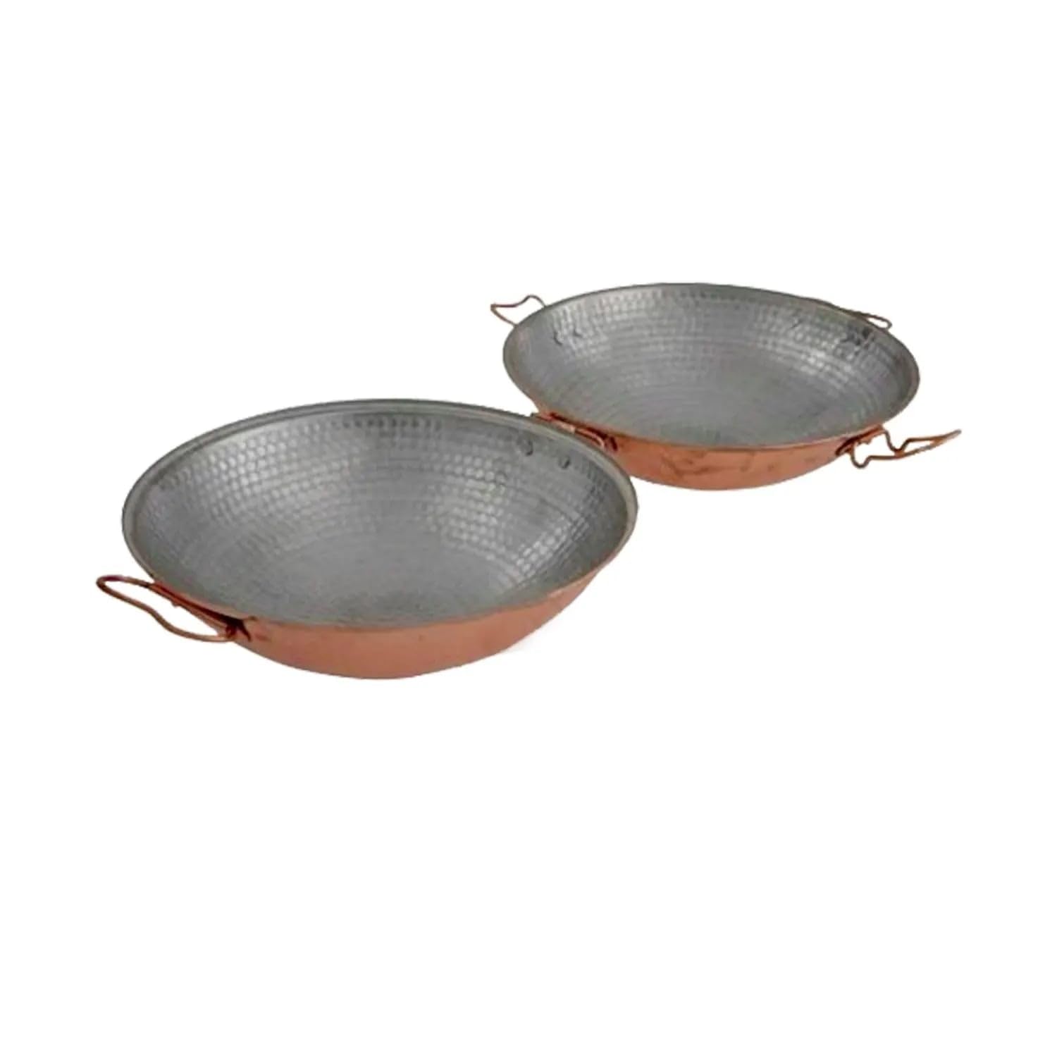 Cataplana en cuivre, pour la préparation de Poissons, de viandes et de Fruits de mer, 30cm