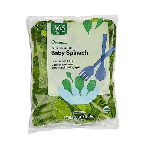 365 By Whole Foods Market, Organic Baby Spinach Salad, 5 Ounce #TOP11