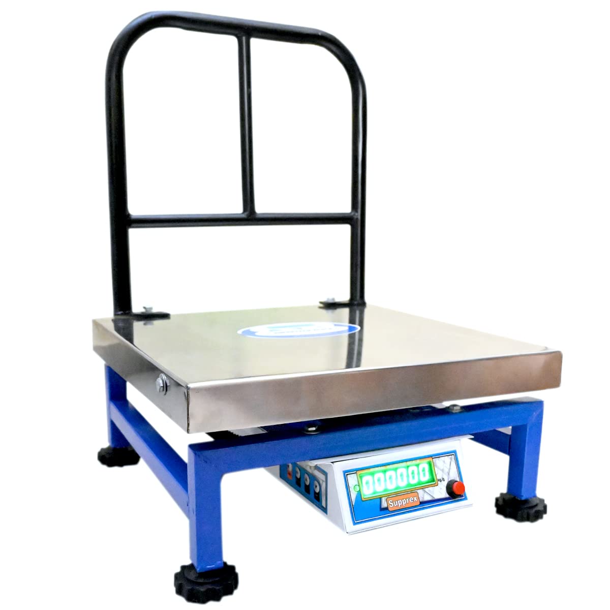 Supprex 100KG Capacity Chicken Weight Machine With Double Side Digital Display and Rechargeable Battery Weighing Scale (Alloy Steel)