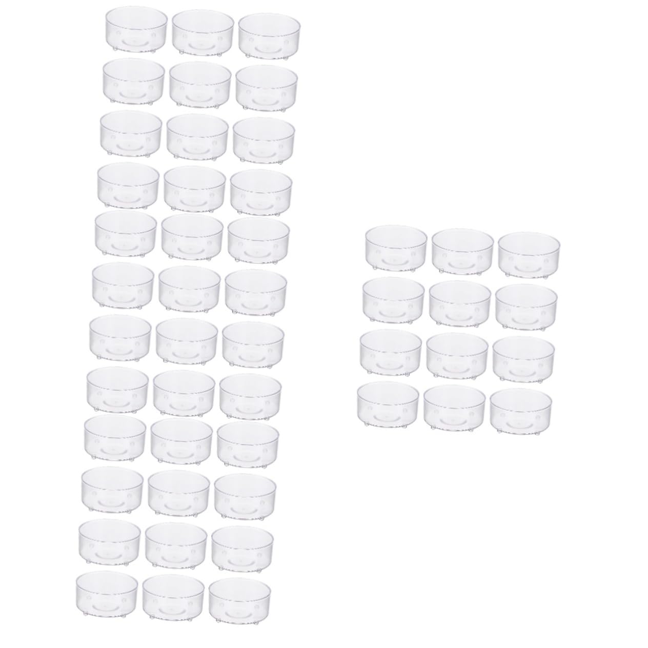 Gobelets acrylique Yardwe pour reptiles bols eau terrarium lézard gecko lot de 4